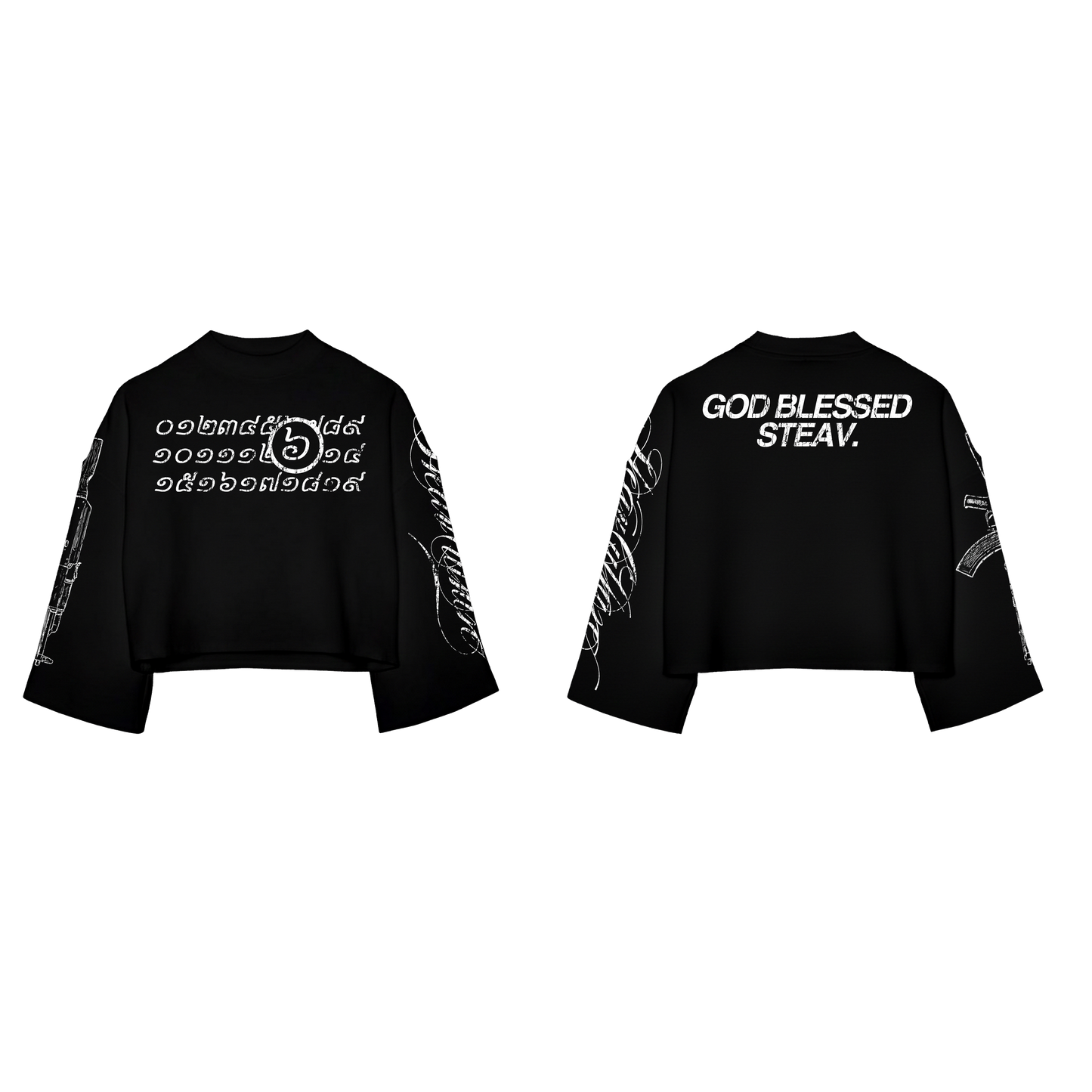 (៦)SIX LONG SLEEVE (BLACK)