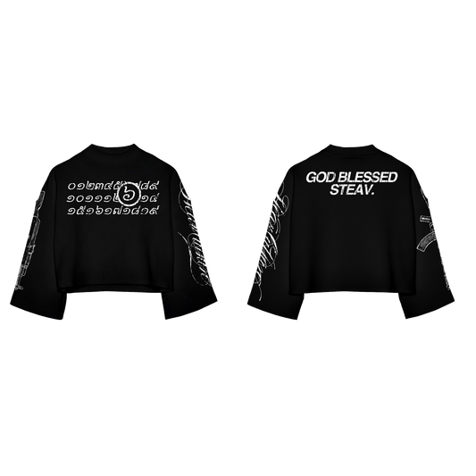 (៦)SIX LONG SLEEVE (BLACK)