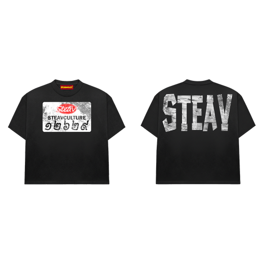 STEAV TEE 002 (BLACK)